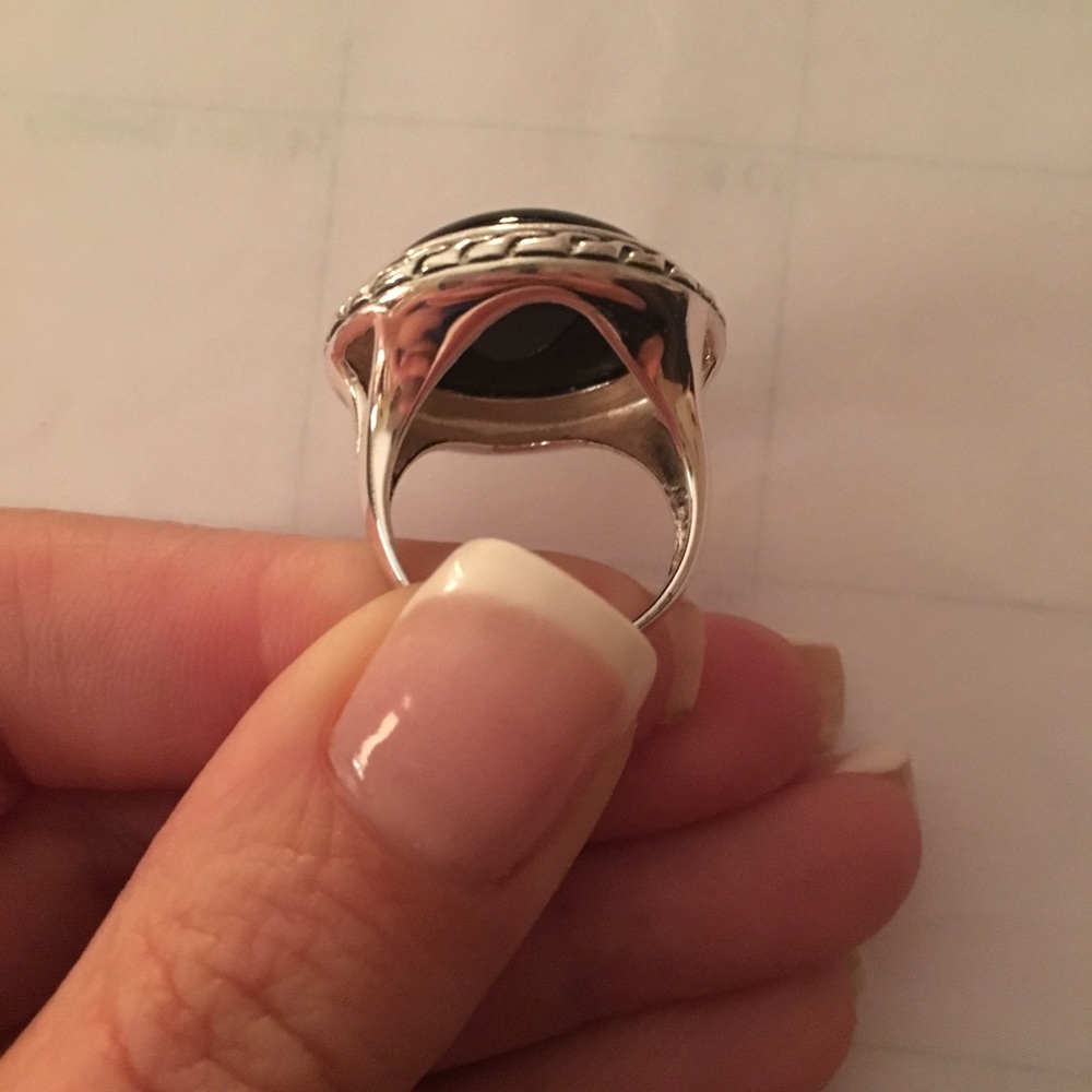 Sterling Silver Black Onyx Ring - Picture 5 of 5